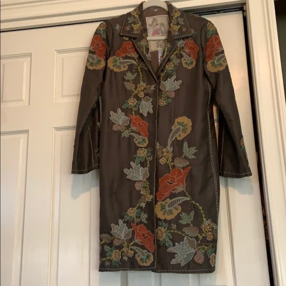 Biya jacket by Johnny 100% silk amazingembroidery